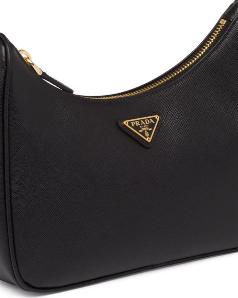 prada re-edition 2005 saffiano leather bag women|Prada hobo nero leather.